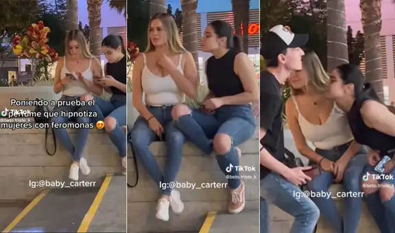 Joven usa perfume con feromonas y mujeres tienen peculiar reacción al sentir su olor