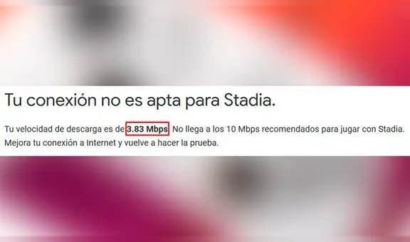 Google Stadia: ¿Cuál es la velocidad mínima de internet necesaria? Haz este test de conexión