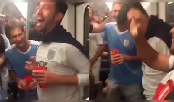 Hinchas uruguayos le cantan a Chile: “¡El pisco es peruano!” [VIDEO]