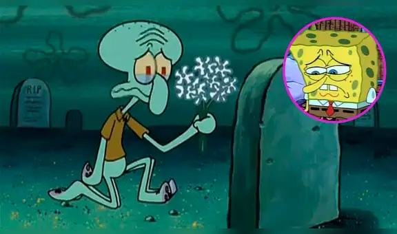 Facebook: Bob Esponja murió y Calamardo se despide de él en desgarrador audio [VIDEO]