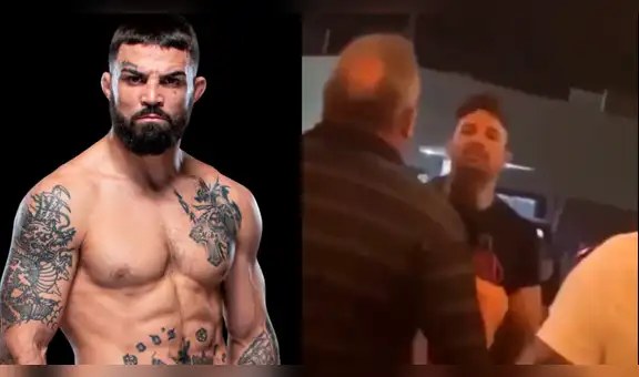 Luchador de UFC lanza insultos racistas y noquea a un hombre mayor provocándole amnesia