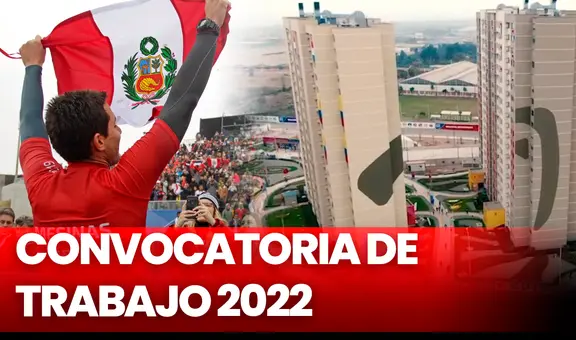 ¡Convocatoria laboral! Legado de Juegos Panamericanos ofrece empleos con sueldos de hasta S/ 12.000