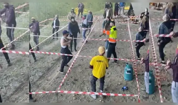 Organizan fiesta de música electrónica y usan curioso método para respetar la distancia social [VIDEO]