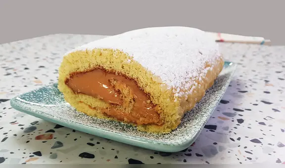 Pionono de manjar blanco 