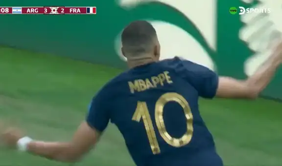¡Hat-trick de Kylian! Mbappé marcó el 3-3 contra Argentina en la final de Qatar 2022