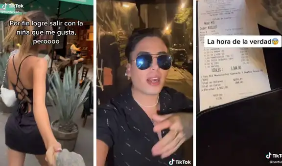 Le pide que pague la mitad de la cuenta a pesar de que él hizo la invitación