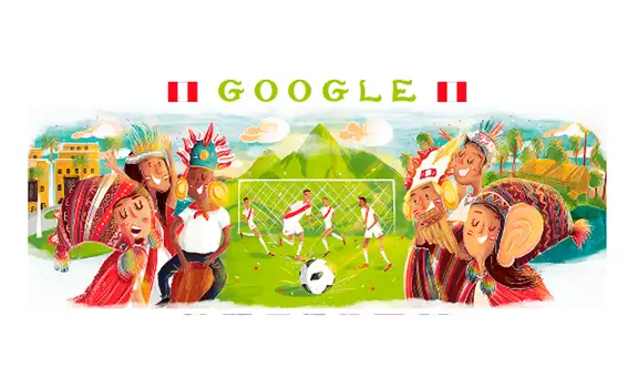 Mundial de fútbol: selección peruana es homenajeada por Google con doodle