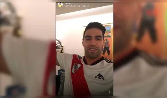 River Plate vs Boca Juniors: Radamel Falcao celebró la victoria del 'Millonario' como el más grande hincha [VIDEO]