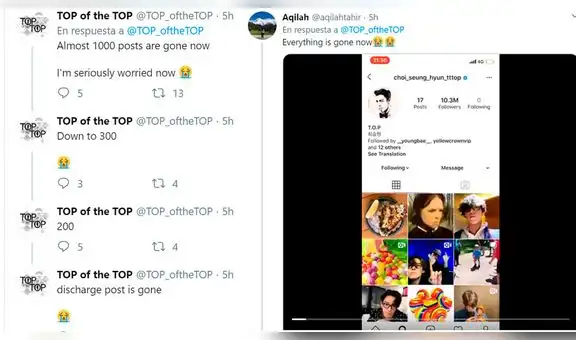 BIGBANG: T.O.P elimina sus publicaciones de Instagram y preocupa a fans [FOTOS]