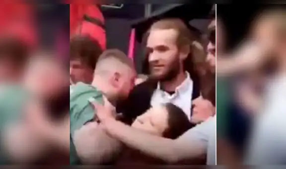 Veganos tratan de bloquear puerta de McDonald’s y desatan la ira de hombre hambriento [VIDEO]