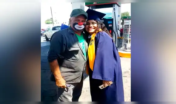 La conmovedora reacción de un payasito al recibir a su hija recién graduada sorprende a miles [VIDEO] 