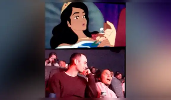 Crea película al estilo ‘Disney’ y le propone matrimonio a su novia en sala de cine [VIDEO]