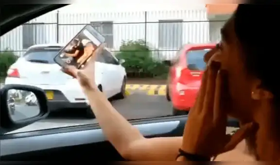 Facebook: le roban el celular a chica por hacer 'streaming' con la ventana del auto abierta [VIDEO] 