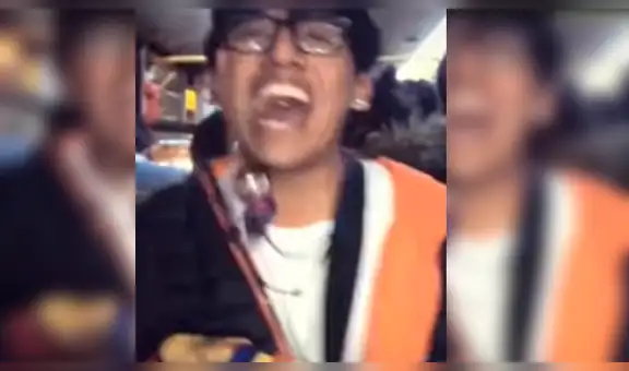 Músico peruano entretiene a pasajeros del Metropolitano cantando tema de Shakira [VIDEO]