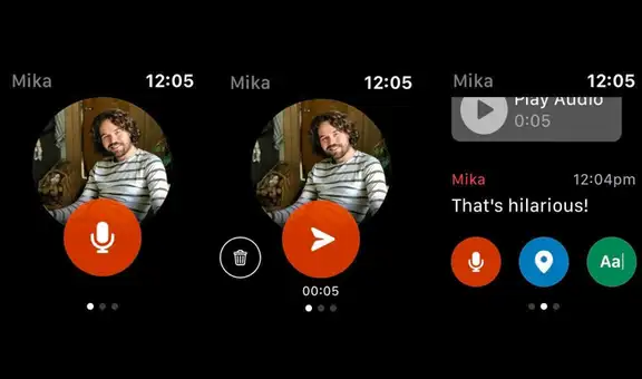Facebook presenta nueva aplicación de mensajería exclusiva para Apple Watch [FOTOS]