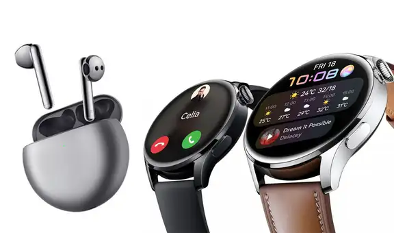 Huawei presenta su nuevo reloj inteligente Watch 3 y sus audífonos FreeBuds 4