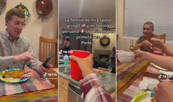 Peruana reúne a su familia con la de su novio de Estados Unidos y tienen que conversar por traductor