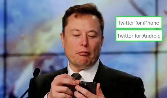 Elon Musk elimina etiquetas ‘Twitter for Android’ y ‘Twitter for iPhone’: nunca tuvieron sentido