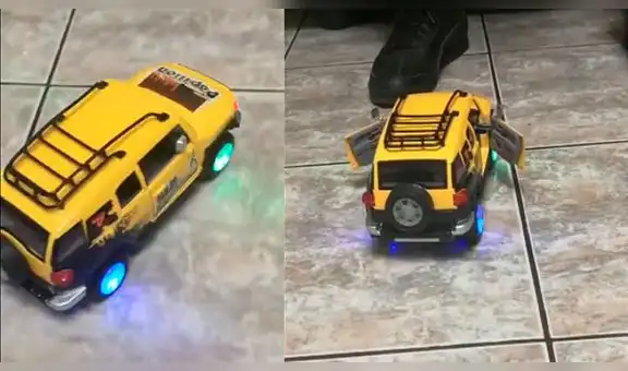 Niño recibe juguete de navidad que reproduce canciones del grupo ‘Papillón’ [VIDEO]