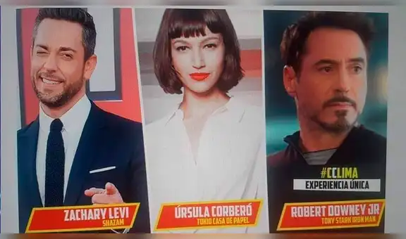 Comic Con Lima 2019: ¿Vendrán a Perú Robert Downey Jr, Zachary Levi y Úrsula Corberó?