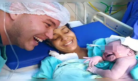La tierna reacción de una recién nacida al oír por primera vez la voz su padre [FOTOS] 