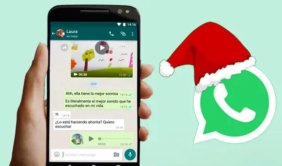 Modo Navidad: ¿cómo ponerle un gorrito de Papá Noel al ícono de WhatsApp?