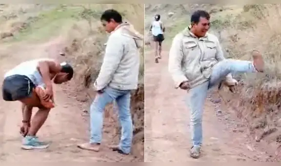 Atleta peruano pierde zapatilla y se presta una ‘ojota’ para ganar maratón [VIDEO]