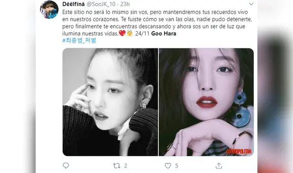 Fans de todo el mundo dan el último adiós a la fallecida cantante Goo Hara