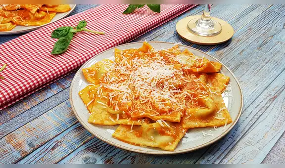 Ravioles de espinaca con ricotta 