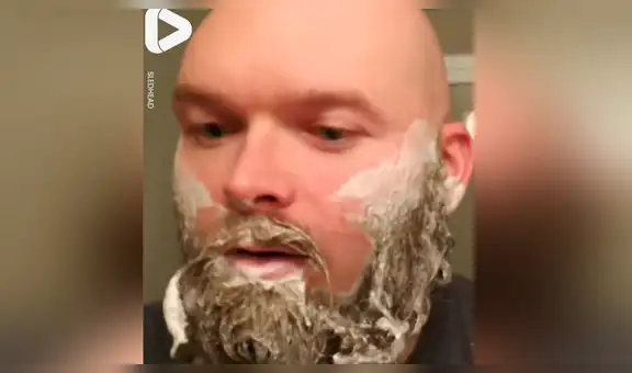 Hombre se afeita la barba después de seis meses y ahora sorprende con su nuevo look [VIDEO]