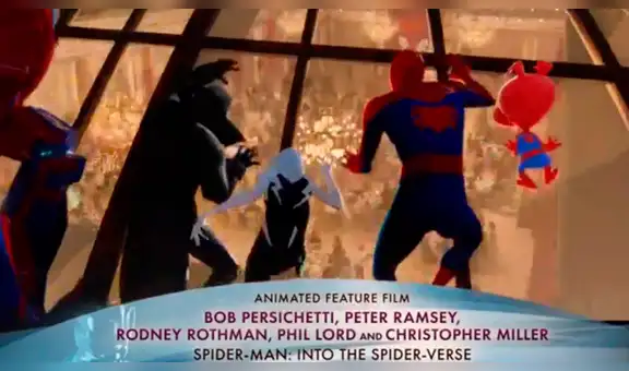 Oscar 2019: Spider-Man: Un nuevo Universo es la 'Mejor Película Animada'