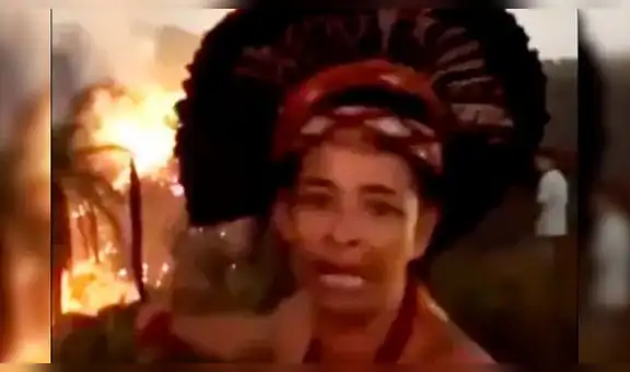 Indígena llora por fuego en Brasil: “Mataron nuestro río y nuestra fuente de vida” [VIDEO]