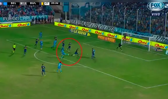 Boca Juniors vs Belgrano: Lértora le 'rompió el arco' al portero y marcó el 1-1 [VIDEO]