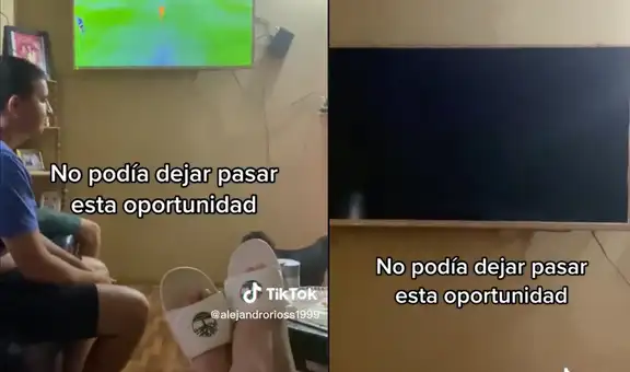 Qatar 2022: argentino le hace broma a su familia y apaga el televisor justo cuando Messi patea penal