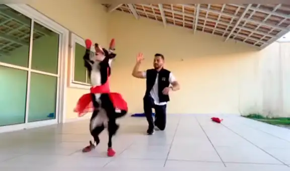 Joven arma increíble espectáculo junto a su perrita y protagonizan tierna escena [VIDEO]