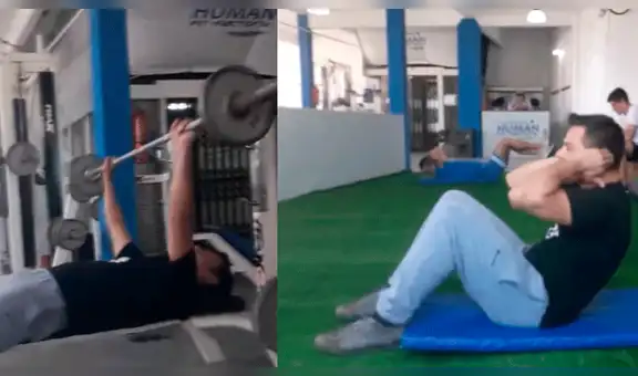 Vía Facebook: niño usa divertidas y crueles frases para animar a su padre en el gimnasio [VIDEO] 