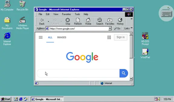 Diseñan simulador de Windows 98 para teléfonos y tablets con Android