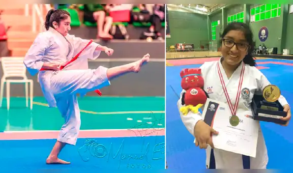 Karateca peruana logra medalla de oro en EE.UU. con tan solo 14 años