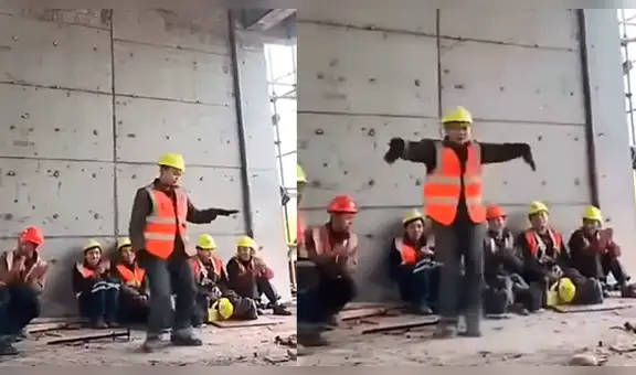 Facebook: obrero sorprende al bailar como Michael Jackson en plena construcción [VIDEO]