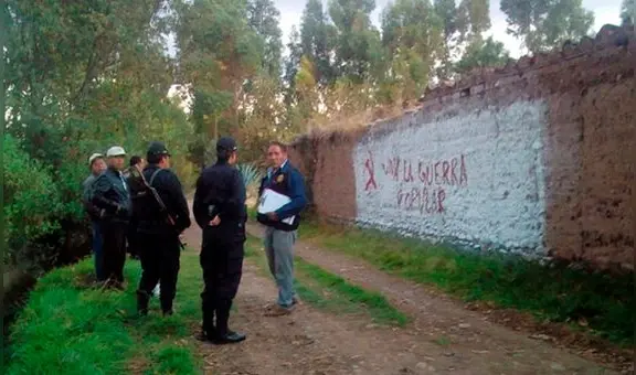 Junín: Detienen a estudiantes que realizaban pintas subversivas para filmar un cortometraje