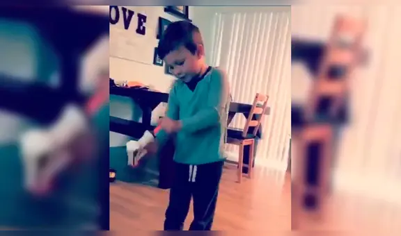 Facebook: niño estrena su pistola de juguete y sufre doloroso accidente