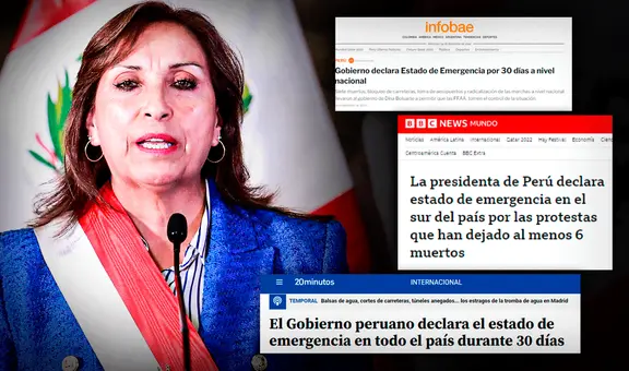 Estado de Emergencia por 30 días en Perú: Así informa la prensa internacional