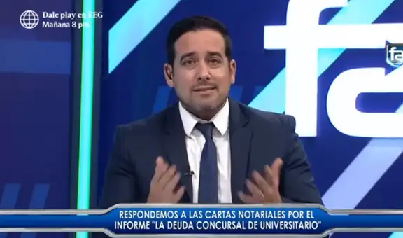 Óscar del Portal respondió a las cartas notariales que le envió Indecopi