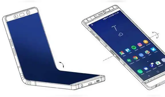 Samsung prepara un nuevo smartphone plegable con peculiar diseño [FOTOS]