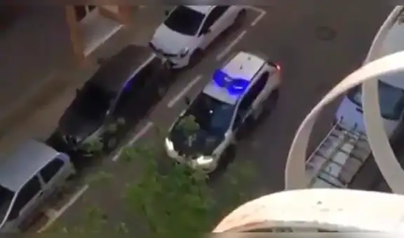 “¡Papi, te quiero!”: el emotivo grito de un niño que no ve a su papá policía hace tres semanas [VIDEO]  