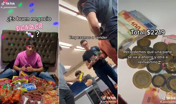 Joven sorprende al revelar cuánto ganó en la venta de golosinas en su universidad