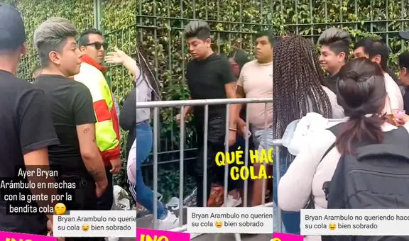 Bryan Arámbulo es acusado de colarse en fila del concierto de Bad Bunny: “Bien sobrado”