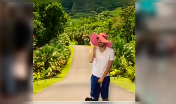 Chico presume sus lujosas vacaciones en Hawái y hace reír a miles de usuarios [VIDEO]