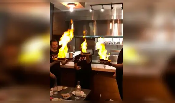 Facebook: intentaron sorprender con ‘show’ de fuego, pero terminaron haciendo el ridículo
