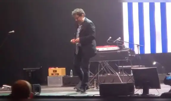 Andrés Calamaro probó marihuana durante un concierto en Uruguay